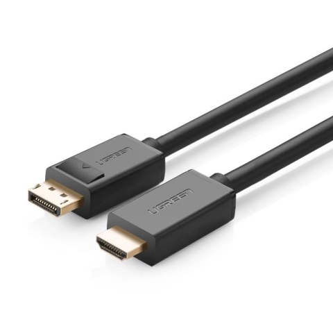 Ugreen jednokierunkowy kabel z DisplayPort na HDMI 4K 30 Hz 32 AWG 1,5 m czarny (DP101 10239) Ugreen jednokierunkowy kabel z DisplayPort na HDMI 4K 30 Hz 32 AWG 1,5 m czarny (DP101 10239)