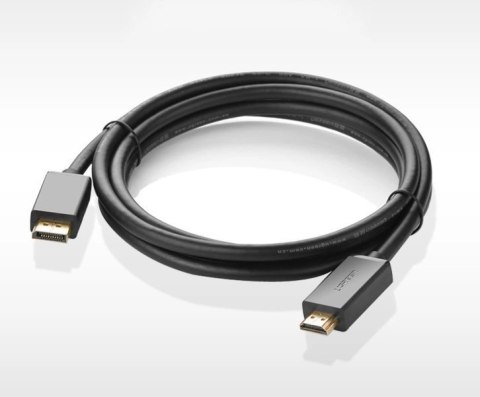 Ugreen jednokierunkowy kabel z DisplayPort na HDMI 4K 30 Hz 32 AWG 1,5 m czarny (DP101 10239) Ugreen jednokierunkowy kabel z DisplayPort na HDMI 4K 30 Hz 32 AWG 1,5 m czarny (DP101 10239)