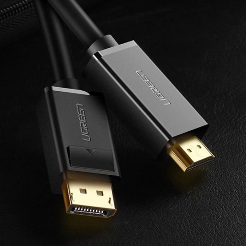 Ugreen jednokierunkowy kabel z DisplayPort na HDMI 4K 30 Hz 32 AWG 1,5 m czarny (DP101 10239) Ugreen jednokierunkowy kabel z DisplayPort na HDMI 4K 30 Hz 32 AWG 1,5 m czarny (DP101 10239)