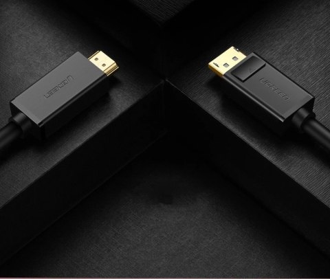 Ugreen jednokierunkowy kabel z DisplayPort na HDMI 4K 30 Hz 32 AWG 1,5 m czarny (DP101 10239) Ugreen jednokierunkowy kabel z DisplayPort na HDMI 4K 30 Hz 32 AWG 1,5 m czarny (DP101 10239)