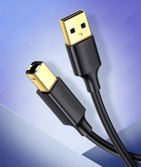 Ugreen kabel USB Typ B do drukarki (męski) - USB 2.0 (męski) 480 Mbps 1,5 m czarny (US135 10350) Ugreen kabel USB Typ B do drukarki (męski) - USB 2.0 (męski) 480 Mbps 1,5 m czarny (US135 10350)