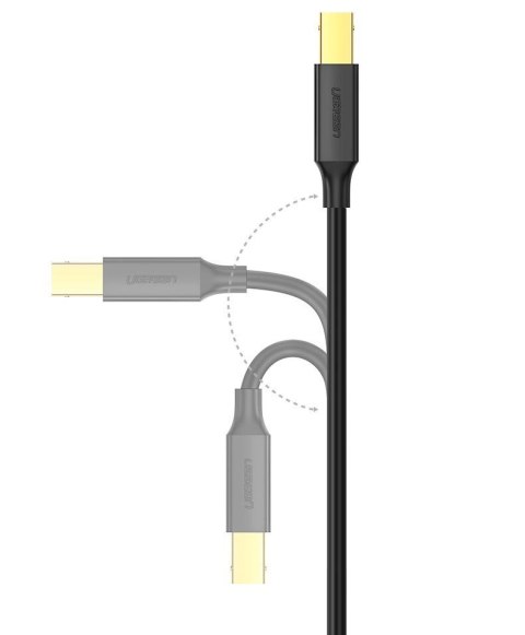 Ugreen kabel USB Typ B do drukarki (męski) - USB 2.0 (męski) 480 Mbps 1,5 m czarny (US135 10350) Ugreen kabel USB Typ B do drukarki (męski) - USB 2.0 (męski) 480 Mbps 1,5 m czarny (US135 10350)