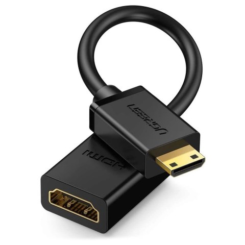 Ugreen kabel adapter przejściówka HDMI (żeński) - mini HDMI (męski) 4K 60 Hz Ethernet HEC ARC audio 32 kanały 22 cm czarny (2013 Ugreen kabel adapter przejściówka HDMI (żeński) - mini HDMI (męski) 4K 60 Hz Ethernet HEC ARC audio 32 kanały 22 cm czarny (2013