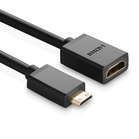 Ugreen kabel adapter przejściówka HDMI (żeński) - mini HDMI (męski) 4K 60 Hz Ethernet HEC ARC audio 32 kanały 22 cm czarny (2013 Ugreen kabel adapter przejściówka HDMI (żeński) - mini HDMI (męski) 4K 60 Hz Ethernet HEC ARC audio 32 kanały 22 cm czarny (2013