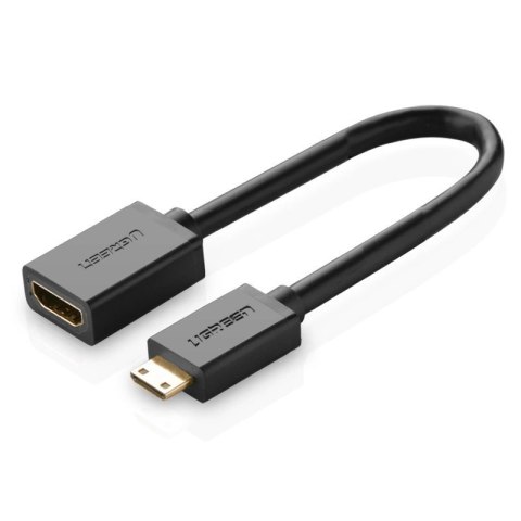Ugreen kabel adapter przejściówka HDMI (żeński) - mini HDMI (męski) 4K 60 Hz Ethernet HEC ARC audio 32 kanały 22 cm czarny (2013 Ugreen kabel adapter przejściówka HDMI (żeński) - mini HDMI (męski) 4K 60 Hz Ethernet HEC ARC audio 32 kanały 22 cm czarny (2013