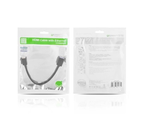 Ugreen kabel adapter przejściówka HDMI (żeński) - mini HDMI (męski) 4K 60 Hz Ethernet HEC ARC audio 32 kanały 22 cm czarny (2013 Ugreen kabel adapter przejściówka HDMI (żeński) - mini HDMI (męski) 4K 60 Hz Ethernet HEC ARC audio 32 kanały 22 cm czarny (2013