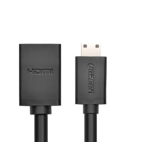 Ugreen kabel adapter przejściówka HDMI (żeński) - mini HDMI (męski) 4K 60 Hz Ethernet HEC ARC audio 32 kanały 22 cm czarny (2013 Ugreen kabel adapter przejściówka HDMI (żeński) - mini HDMI (męski) 4K 60 Hz Ethernet HEC ARC audio 32 kanały 22 cm czarny (2013