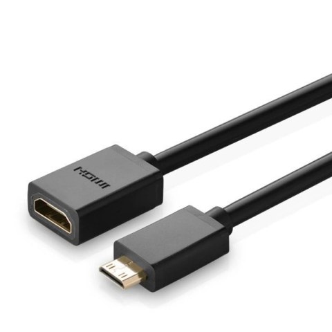Ugreen kabel adapter przejściówka HDMI (żeński) - mini HDMI (męski) 4K 60 Hz Ethernet HEC ARC audio 32 kanały 22 cm czarny (2013 Ugreen kabel adapter przejściówka HDMI (żeński) - mini HDMI (męski) 4K 60 Hz Ethernet HEC ARC audio 32 kanały 22 cm czarny (2013