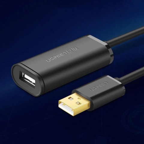 Ugreen kabel aktywny przedłużacz USB 2.0 480 Mbps 10 m czarny (US121 10321) Ugreen kabel aktywny przedłużacz USB 2.0 480 Mbps 10 m czarny (US121 10321)