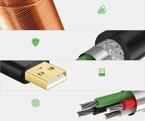 Ugreen kabel aktywny przedłużacz USB 2.0 480 Mbps 10 m czarny (US121 10321) Ugreen kabel aktywny przedłużacz USB 2.0 480 Mbps 10 m czarny (US121 10321)
