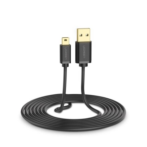 Ugreen kabel przewód USB - mini USB 480 Mbps 2 m czarny (US132 30472) Ugreen kabel przewód USB - mini USB 480 Mbps 2 m czarny (US132 30472)