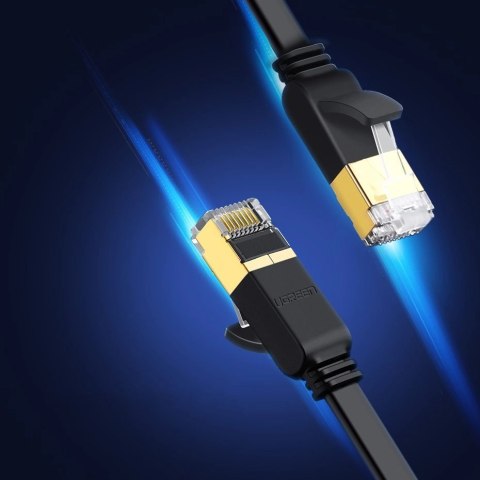 Ugreen płaski kabel przewód internetowy sieciowy Ethernet patchcord RJ45 Cat 7 STP LAN 10 Gbps 3 m czarny (NW106 11262) Ugreen płaski kabel przewód internetowy sieciowy Ethernet patchcord RJ45 Cat 7 STP LAN 10 Gbps 3 m czarny (NW106 11262)