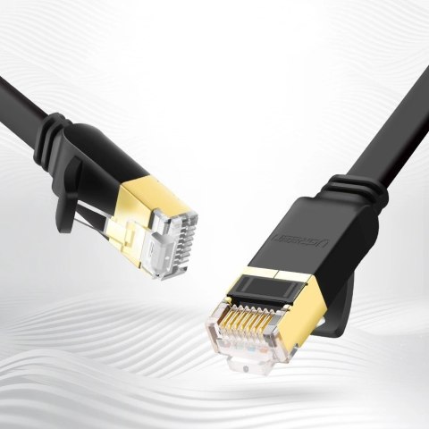 Ugreen płaski kabel przewód internetowy sieciowy Ethernet patchcord RJ45 Cat 7 STP LAN 10 Gbps 3 m czarny (NW106 11262) Ugreen płaski kabel przewód internetowy sieciowy Ethernet patchcord RJ45 Cat 7 STP LAN 10 Gbps 3 m czarny (NW106 11262)