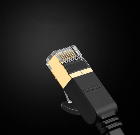 Ugreen płaski kabel przewód internetowy sieciowy Ethernet patchcord RJ45 Cat 7 STP LAN 10 Gbps 3 m czarny (NW106 11262) Ugreen płaski kabel przewód internetowy sieciowy Ethernet patchcord RJ45 Cat 7 STP LAN 10 Gbps 3 m czarny (NW106 11262)