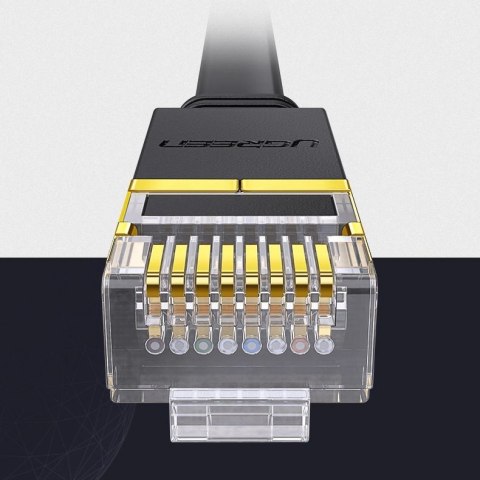 Ugreen płaski kabel przewód internetowy sieciowy Ethernet patchcord RJ45 Cat 7 STP LAN 10 Gbps 3 m czarny (NW106 11262) Ugreen płaski kabel przewód internetowy sieciowy Ethernet patchcord RJ45 Cat 7 STP LAN 10 Gbps 3 m czarny (NW106 11262)