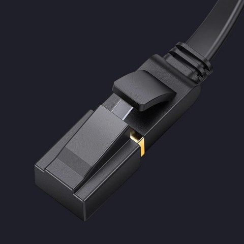 Ugreen płaski kabel przewód internetowy sieciowy Ethernet patchcord RJ45 Cat 7 STP LAN 10 Gbps 3 m czarny (NW106 11262) Ugreen płaski kabel przewód internetowy sieciowy Ethernet patchcord RJ45 Cat 7 STP LAN 10 Gbps 3 m czarny (NW106 11262)