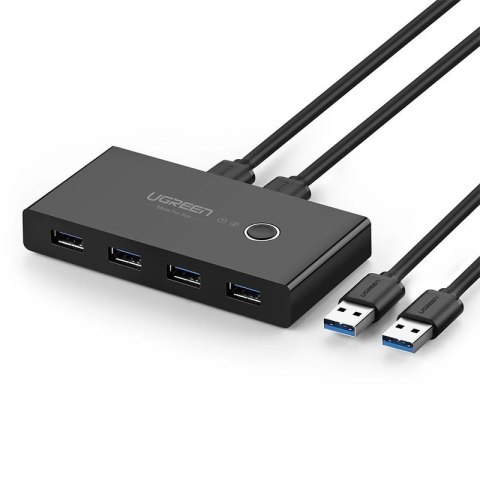 Ugreen switch box HUB przełącznik 4x USB 3.2 Gen 1 rozdzielacz USB na dwa komputery czarny (US216 30768) Ugreen switch box HUB przełącznik 4x USB 3.2 Gen 1 rozdzielacz USB na dwa komputery czarny (US216 30768)