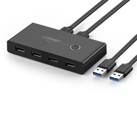 Ugreen switch box HUB przełącznik 4x USB 3.2 Gen 1 rozdzielacz USB na dwa komputery czarny (US216 30768) Ugreen switch box HUB przełącznik 4x USB 3.2 Gen 1 rozdzielacz USB na dwa komputery czarny (US216 30768)