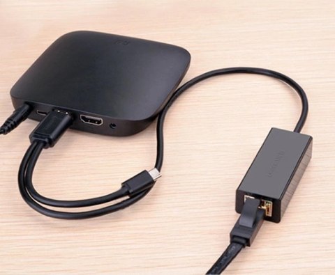 Ugreen zewnętrzna karta sieciowa RJ45 - USB 2.0 100 Mbps Ethernet czarny (CR110 20254) Ugreen zewnętrzna karta sieciowa RJ45 - USB 2.0 100 Mbps Ethernet czarny (CR110 20254)