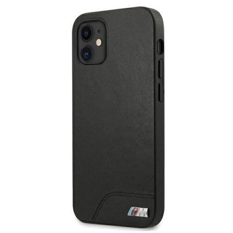 Etui BMW M Collection Smooth PU na iPhone 12 mini - czarne Etui BMW M Collection Smooth PU na iPhone 12 mini - czarne