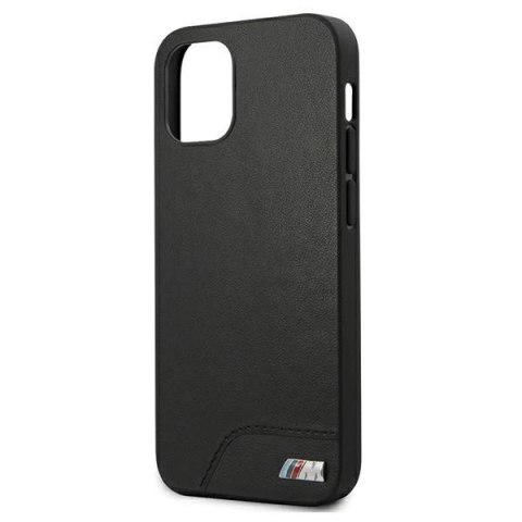 Etui BMW M Collection Smooth PU na iPhone 12 mini - czarne Etui BMW M Collection Smooth PU na iPhone 12 mini - czarne
