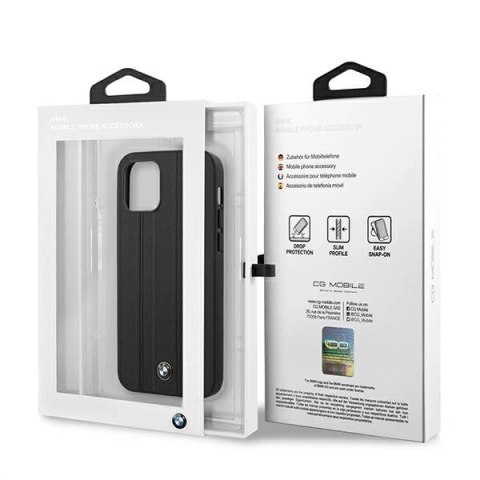 Etui BMW Signature Tire Marks na iPhone 12 mini - czarne Etui BMW Signature Tire Marks na iPhone 12 mini - czarne