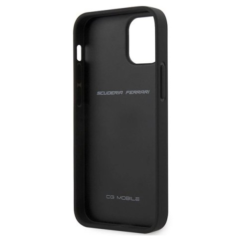 Etui Ferrari Off Track Quilted na iPhone 12 mini - czarne Etui Ferrari Off Track Quilted na iPhone 12 mini - czarne
