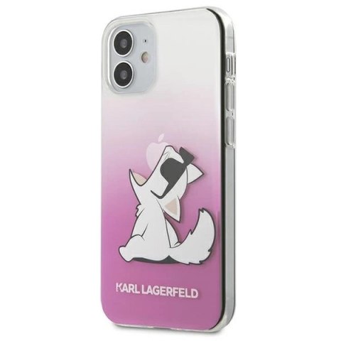 Etui Karl Lagerfeld Choupette Fun na iPhone 12 mini - różowe Etui Karl Lagerfeld Choupette Fun na iPhone 12 mini - różowe