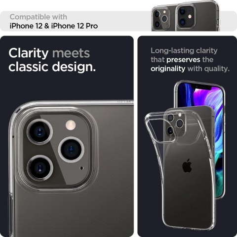 Etui Spigen Liquid Crystal na iPhone 12 / iPhone 12 Pro - przezroczyste