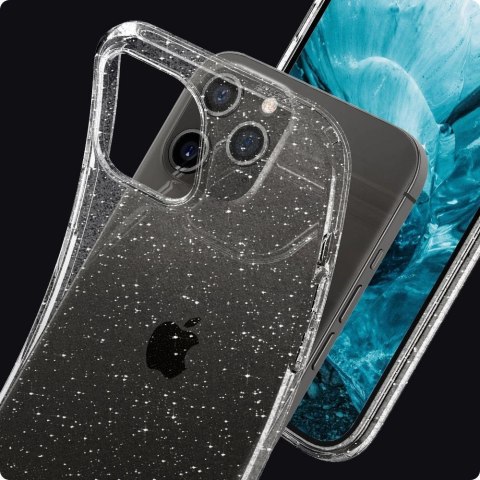 Etui Spigen Liquid Crystal na iPhone 12 / iPhone 12 Pro - przezroczysto-brokatowe Etui Spigen Liquid Crystal na iPhone 12 / iPhone 12 Pro - przezroczysto-brokatowe