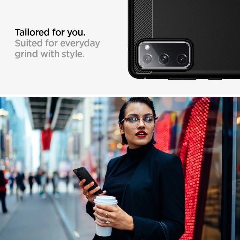 Etui Spigen Rugged Armor na Samsung Galaxy S20 FE - czarny mat