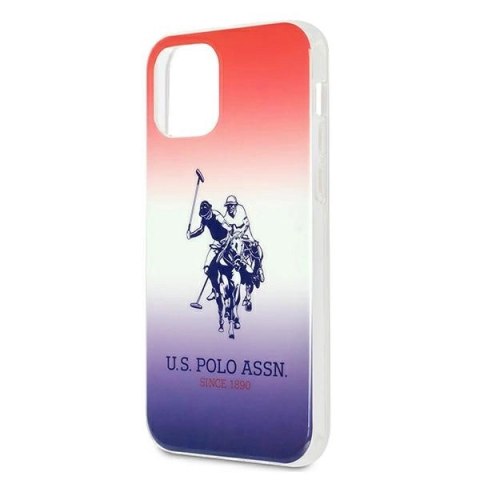 Etui U.S. Polo Assn. Gradient Pattern Collection na iPhone 12 / iPhone 12 Pro - czerwono-niebieskie Etui U.S. Polo Assn. Gradient Pattern Collection na iPhone 12 / iPhone 12 Pro - czerwono-niebieskie
