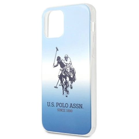Etui U.S. Polo Assn. Gradient Pattern Collection na iPhone 12 mini - niebieskie Etui U.S. Polo Assn. Gradient Pattern Collection na iPhone 12 mini - niebieskie