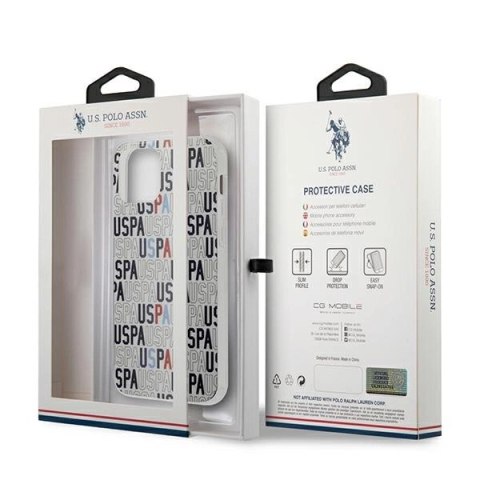 Etui U.S. Polo Assn. Logo Mania Collection na iPhone 12 / iPhone 12 Pro - białe Etui U.S. Polo Assn. Logo Mania Collection na iPhone 12 / iPhone 12 Pro - białe