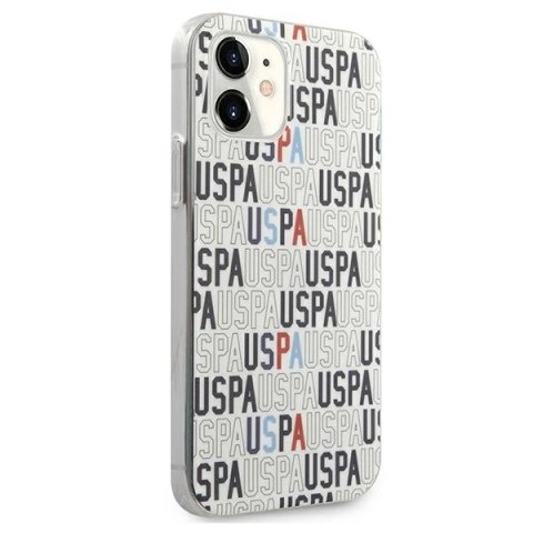 Etui U.S. Polo Assn. Logo Mania Collection na iPhone 12 mini - białe Etui U.S. Polo Assn. Logo Mania Collection na iPhone 12 mini - białe