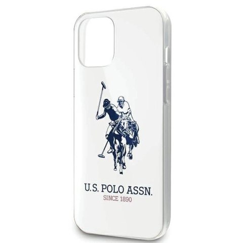 Etui U.S. Polo Assn. Shiny Big Logo na iPhone 12 Pro Max - białe