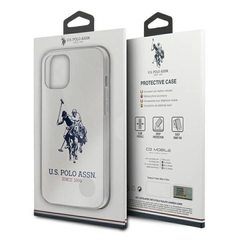 Etui U.S. Polo Assn. Shiny Big Logo na iPhone 12 Pro Max - białe