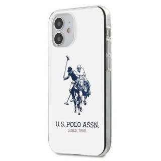 Etui U.S. Polo Assn. Shiny Big Logo na iPhone 12 mini - białe