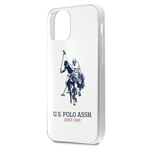 Etui U.S. Polo Assn. Shiny Big Logo na iPhone 12 mini - białe