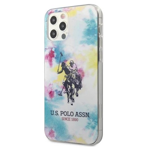 Etui U.S. Polo Assn. Tie & Dye Collection na iPhone 12 / iPhone 12 Pro - wielokolorowe