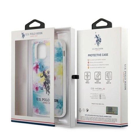 Etui U.S. Polo Assn. Tie & Dye Collection na iPhone 12 / iPhone 12 Pro - wielokolorowe