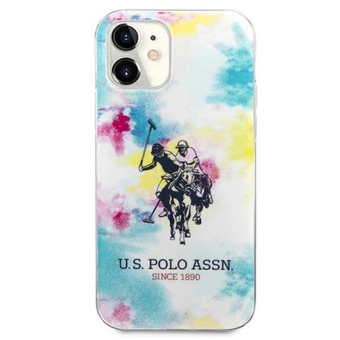 Etui U.S. Polo Assn. Tie & Dye Collection na iPhone 12 mini - wielokolorowe Etui U.S. Polo Assn. Tie & Dye Collection na iPhone 12 mini - wielokolorowe