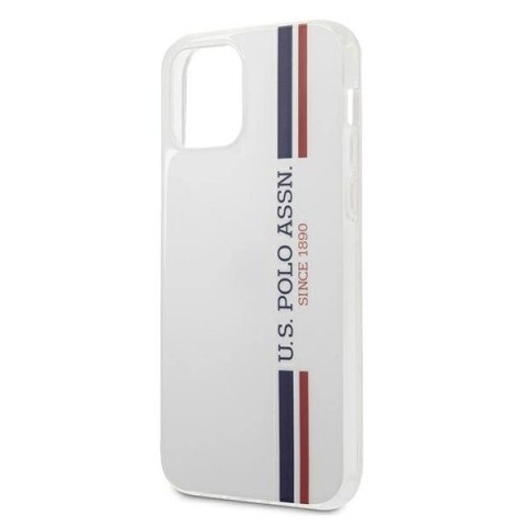 Etui U.S. Polo Assn. Tricolor Collection na iPhone 12 Pro Max - białe Etui U.S. Polo Assn. Tricolor Collection na iPhone 12 Pro Max - białe