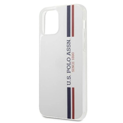 Etui U.S. Polo Assn. Tricolor Collection na iPhone 12 mini - białe Etui U.S. Polo Assn. Tricolor Collection na iPhone 12 mini - białe