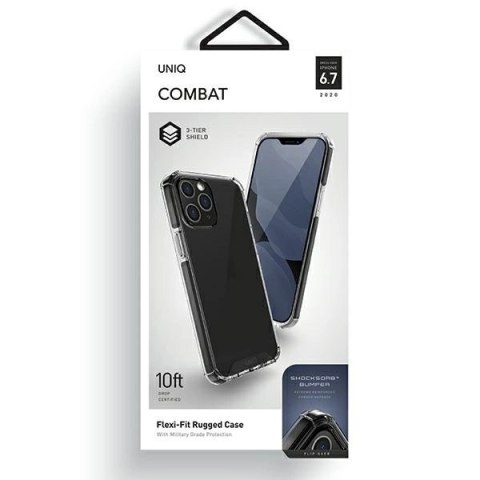 Etui Uniq Combat na iPhone 12 Pro Max - czarne
