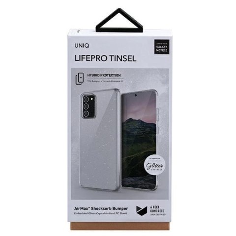 Etui Uniq LifePro Tinsel na Samsung Galaxy Note 20 - przezroczyste Etui Uniq LifePro Tinsel na Samsung Galaxy Note 20 - przezroczyste