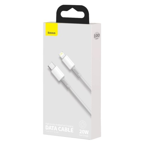 Kabel Baseus CATLGD-02 Lightning - USB-C PD 20W 480Mb/s 1m - biały