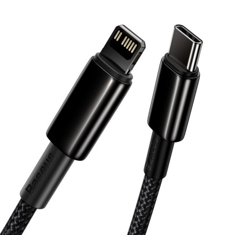 Kabel Baseus CATLWJ-A01 Lightning - USB-C PD 20W 480Mb/s 2m - czarny Kabel Baseus CATLWJ-A01 Lightning - USB-C PD 20W 480Mb/s 2m - czarny