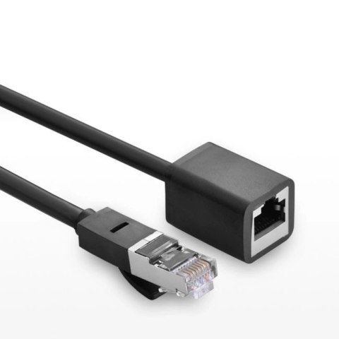 Kabel Ugreen NW112 11283 sieciowy Ethernet RJ45 (żeński) - RJ45 (męski) F/UTP Cat. 6 1 Gbps 5m - czarny Kabel Ugreen NW112 11283 sieciowy Ethernet RJ45 (żeński) - RJ45 (męski) F/UTP Cat. 6 1 Gbps 5m - czarny