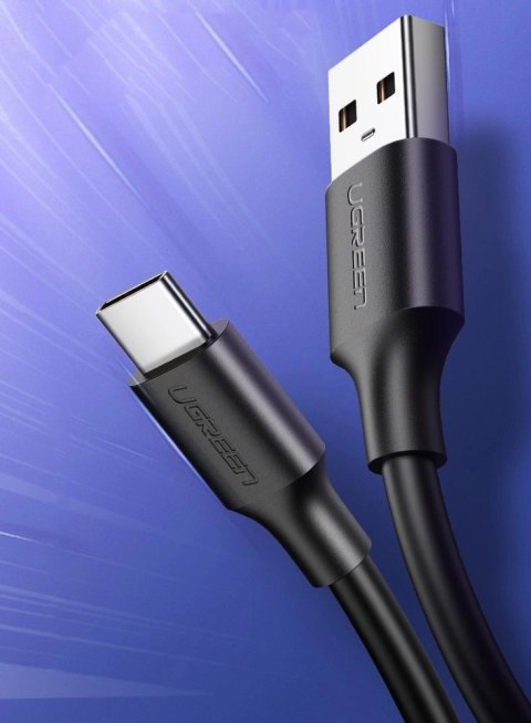 Kabel Ugreen US287 60117 USB-A / USB-C 3A 1.5m - czarny Kabel Ugreen US287 60117 USB-A / USB-C 3A 1.5m - czarny
